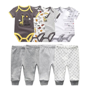 Kit Conjunto Body e Calça - 10 peças, Coleção Ternura em Tons