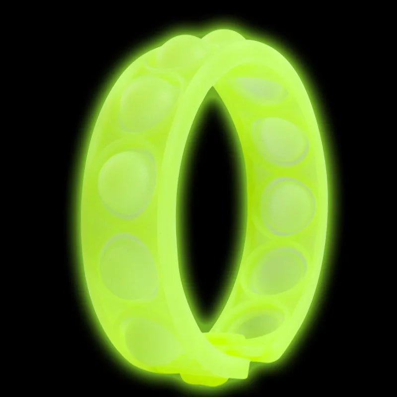 Bracelete Sensorial Fidget Bubble Simple Dimple: Alívio de Estresse e Ansiedade em Cores Vibrantes