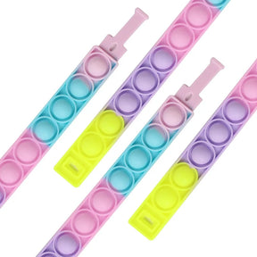 Bracelete Sensorial Fidget Bubble Simple Dimple: Alívio de Estresse e Ansiedade em Cores Vibrantes