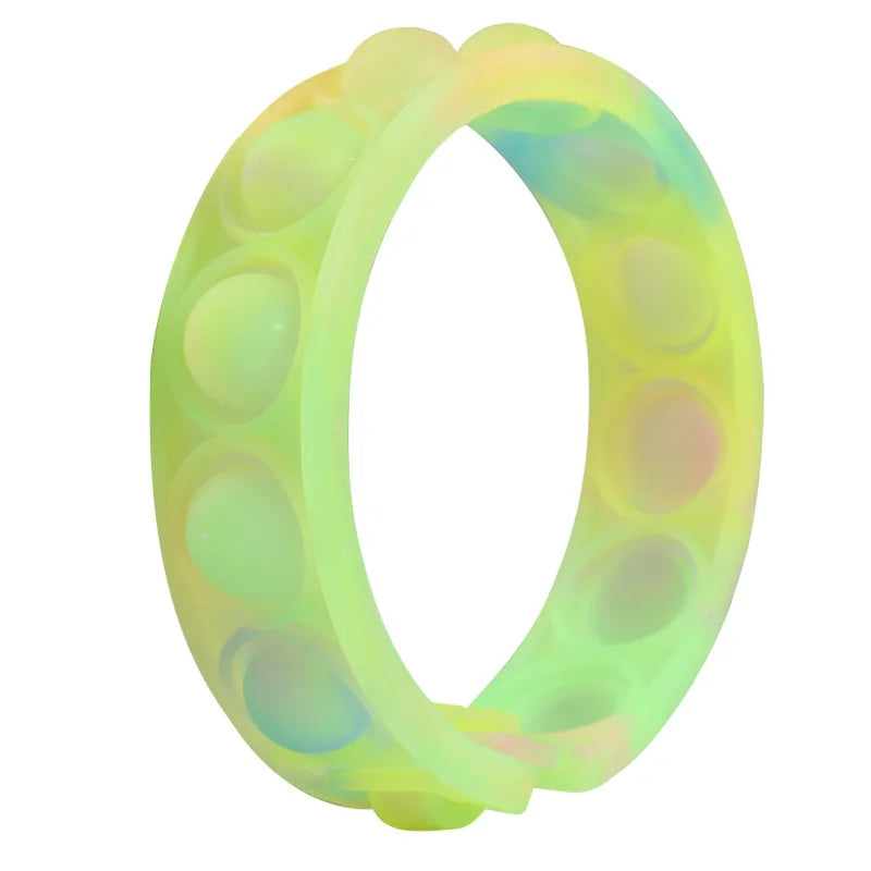 Bracelete Sensorial Fidget Bubble Simple Dimple: Alívio de Estresse e Ansiedade em Cores Vibrantes