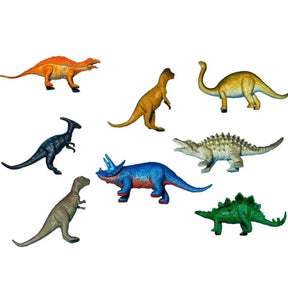 Kit Com 8 Dinossauros Emborrachado